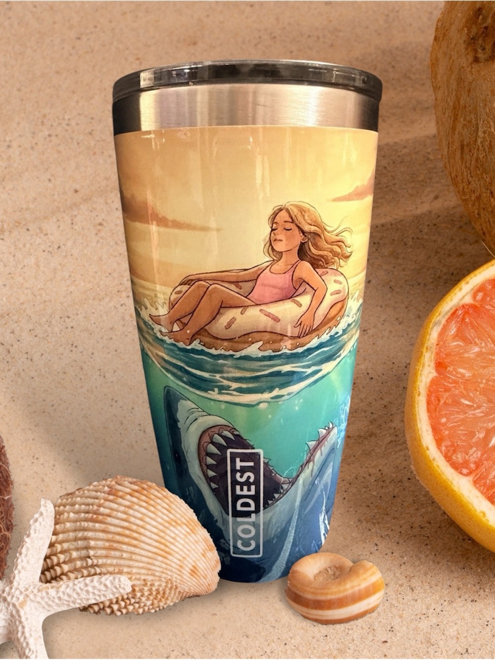 Coldest, Premium 20 oz Tumbler, Shark Tankathon - Picture 4 of 7